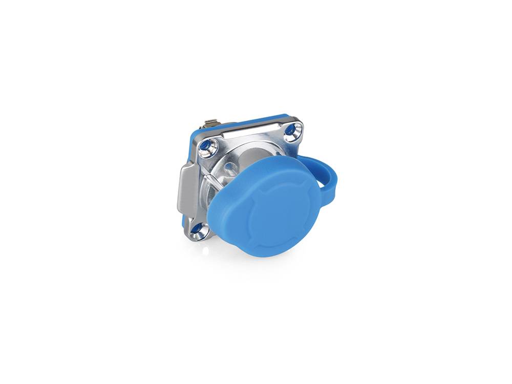 Good Connections® Industrie-Steckverbinder S1 - USB 3.0 Durchführungskupplung mit Flansch, Buchse A beidseitig, Metall-1