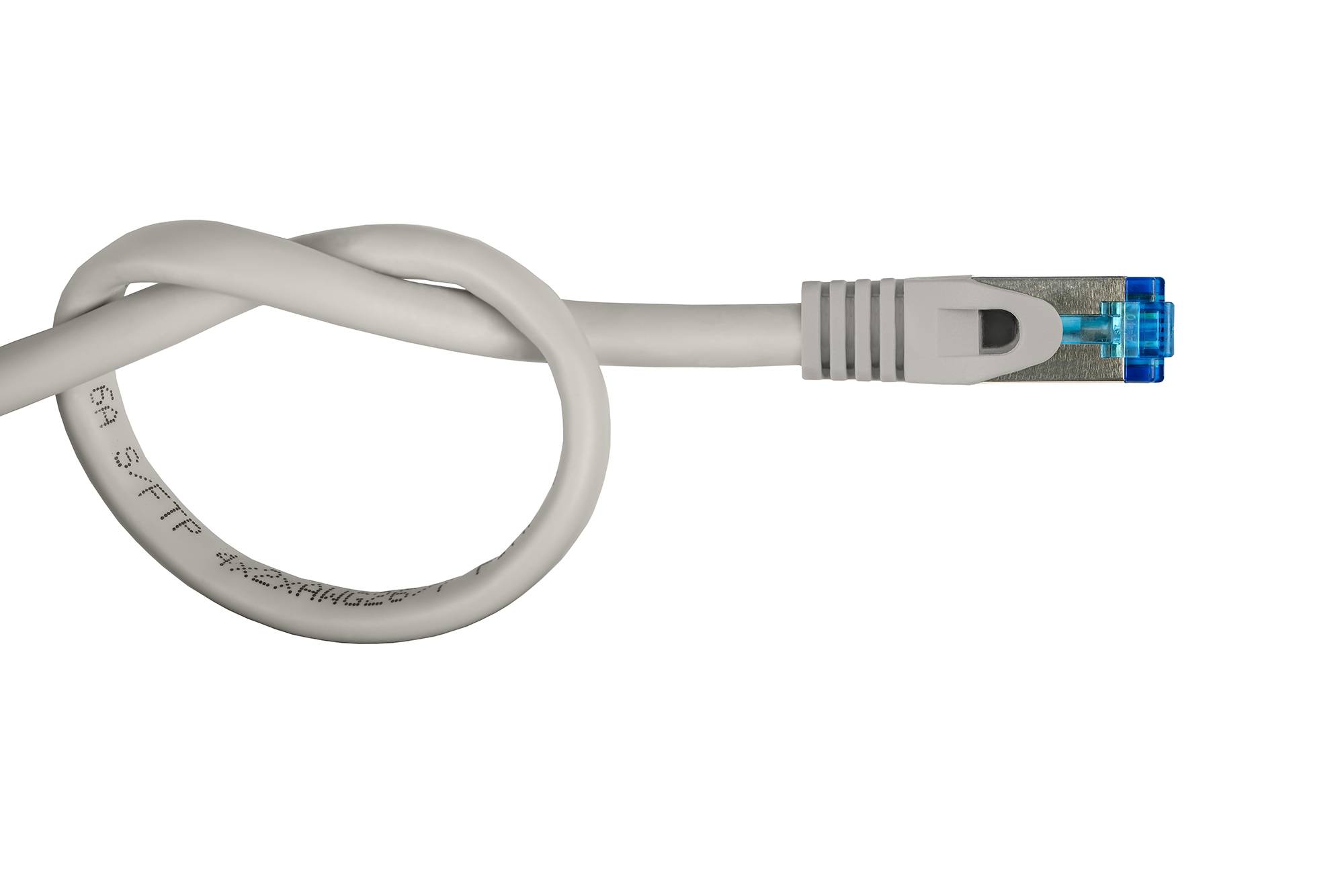 kabelmeister® Patchkabel SmartFLEX, Cat.6A, halogenfreier TPE-Mantel, UV-beständig, grau, 2m-2