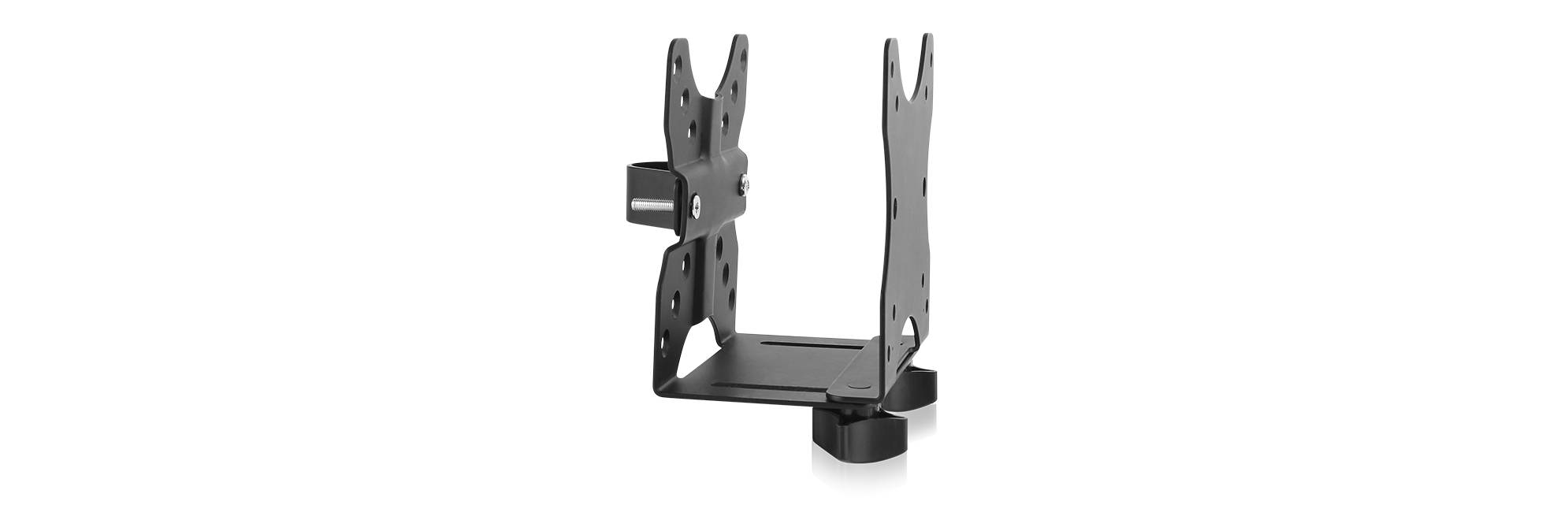 IB-MSA102-VM, Zubehör für Monitorständer mit VESA 75x75 und 100x100, Halterung für MiniPC/Mediaplayer/Mac mini®, Stahl-2