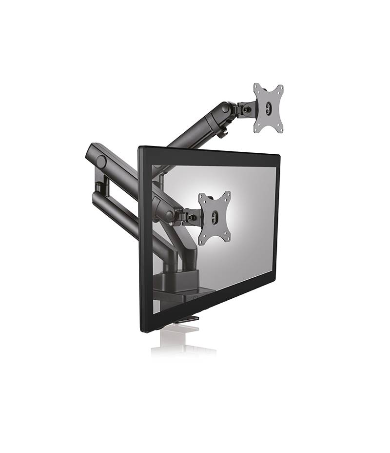 IB-MS314-T, Monitorständer mit Tischhalterung für zwei Monitore bis zu 32’’ (81 cm)-4