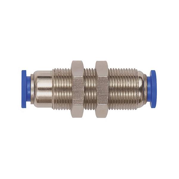 RIEGLER Ger. Schott-Steckverb. »Blaue Serie«, selbstabsper., M20x1,5, f. Schl.-Außen-Ø 10 mm, pmax. 10 bar, Kunststoff/M