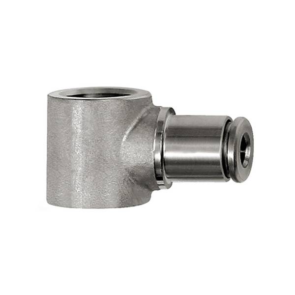 RIEGLER L-Ringstück, für G 1/8, für Schlauch-Außen-Ø 4 mm, Arbeitsdruck max. 15 bar, Edelstahl 1.4404. Für den Einsatz