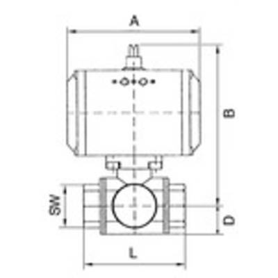 RIEGLER Mini-Abblasventil, MS, nicht bauteilgeprüft, Betriebstemp. -20 °C bis 180 °C, PN max. 0,5-60 bar, G 1/4, Ansprec-1