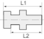 RIEGLER Schottverschraubung, G 3/8 a., G 1/4 i., SW1 19, SW2 24, Edelstahl 1.4571, Arbeitsdruck max. 60 bar, Betriebstem-1