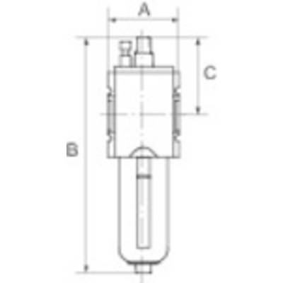 RIEGLER Nebelöler »FUTURA« mit Metallbehälter und Sichtrohr, BG 1, G 3/8, Eingangsdruck max. 16 bar, Temperaturbereich --0