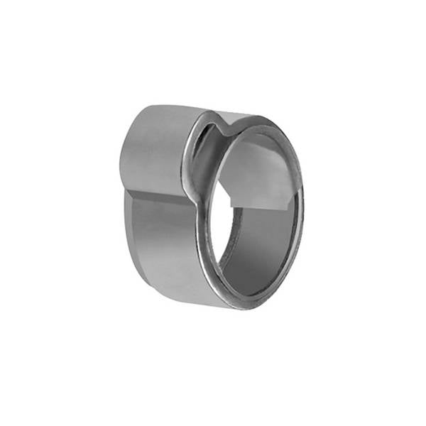 RIEGLER 1-Ohr-Schlauchklemme mit Einlagering, Edelstahl 1.4301 (W4), Spannbereich 10,5 - 12,5 mm, Bandbreite 7,8 mm, VPE