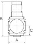 RIEGLER Druckregler »variobloc«, inkl. Manometer, BG 2, G 3/4, PE max. 25 bar, Med.-Umgebungstemp. max. 80 °C, Regelbere-1