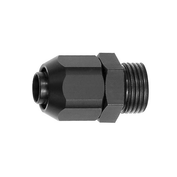 RIEGLER Einschraubverschraubung für PVC-Pneumatikschlauch 4x6,2, Aluminium/Kunststoff, Temp. -10 °C bis 70 °C, PN -0,95