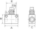 RIEGLER Verschlussstopfen, Vierkant, G 1/8, SW 6, Arbeitsdruck max. 20 bar, Edelstahl 1.4408.-2