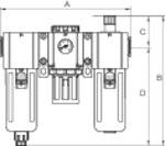 RIEGLER Präzisionsdruckregler ohne Eigenluftverbrauch, ohne Manometer, G 1/4, Regelbereich 0,2 - 6 bar, Eingangsdruck ma-1