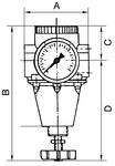 RIEGLER Nadelventil, Messing, mit Feinregulierung, Betriebstemperatur -30 °C bis 110 °C, G 1/2 IG, DN 4, SW 27, PN max.-1