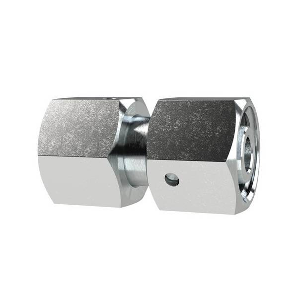 RIEGLER Einstellbare gerade Verschraubung, Dichtkegel, 360° drehbar, Mutter M30x2,0 i., Rohr-Außen-Ø 20 mm, PN max. 400