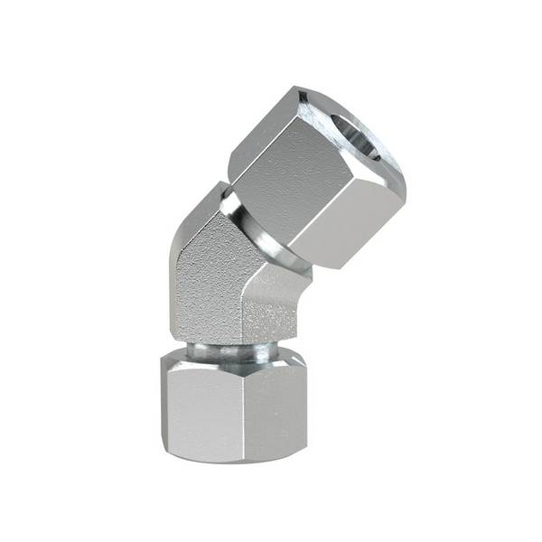 RIEGLER Einst. 45°-Anschlussverschraubung, Dichtkegel, 360° drehbar, Mutter M36x2,0 i., Rohr-Außen-Ø 28 mm, PN max. 160