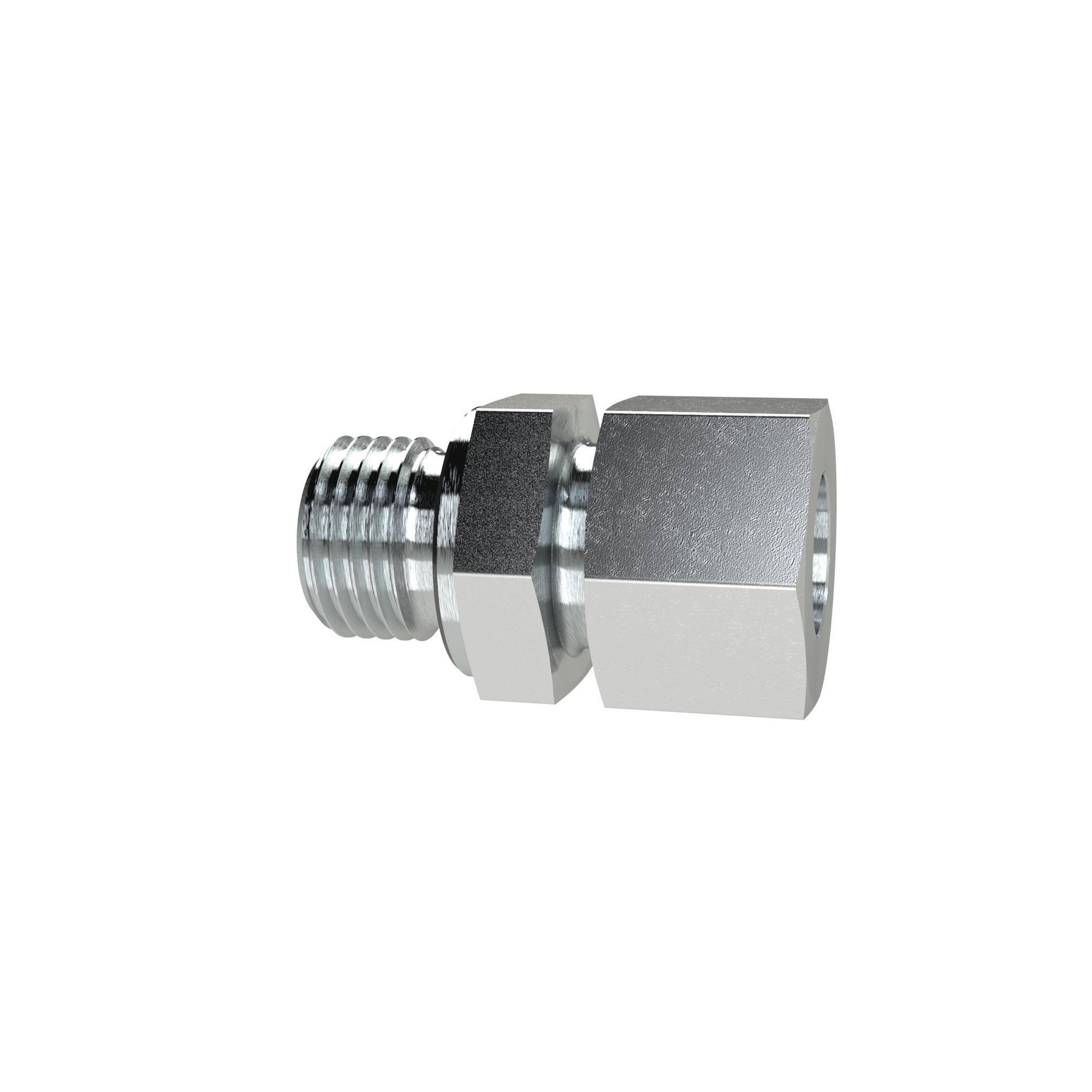 RIEGLER Gerade Einschraubverschraubung, G 1/4 a., Rohr-Außen-Ø 10 mm, PN bar 315, SW1 19, SW2 19, Stahl verzinkt.-0