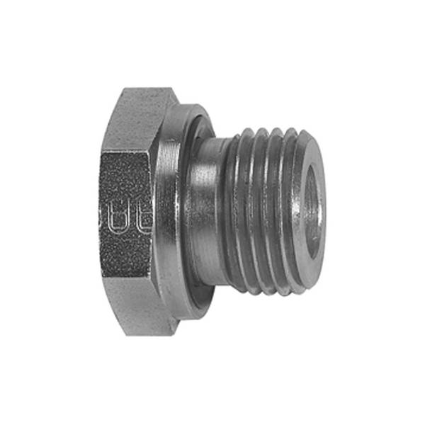 RIEGLER Kurze Wechselreduzierung, weichdichtend, G 1 1/2 a., G 1 i., PN max. 315 bar, SW1 55, Stahl verzinkt.