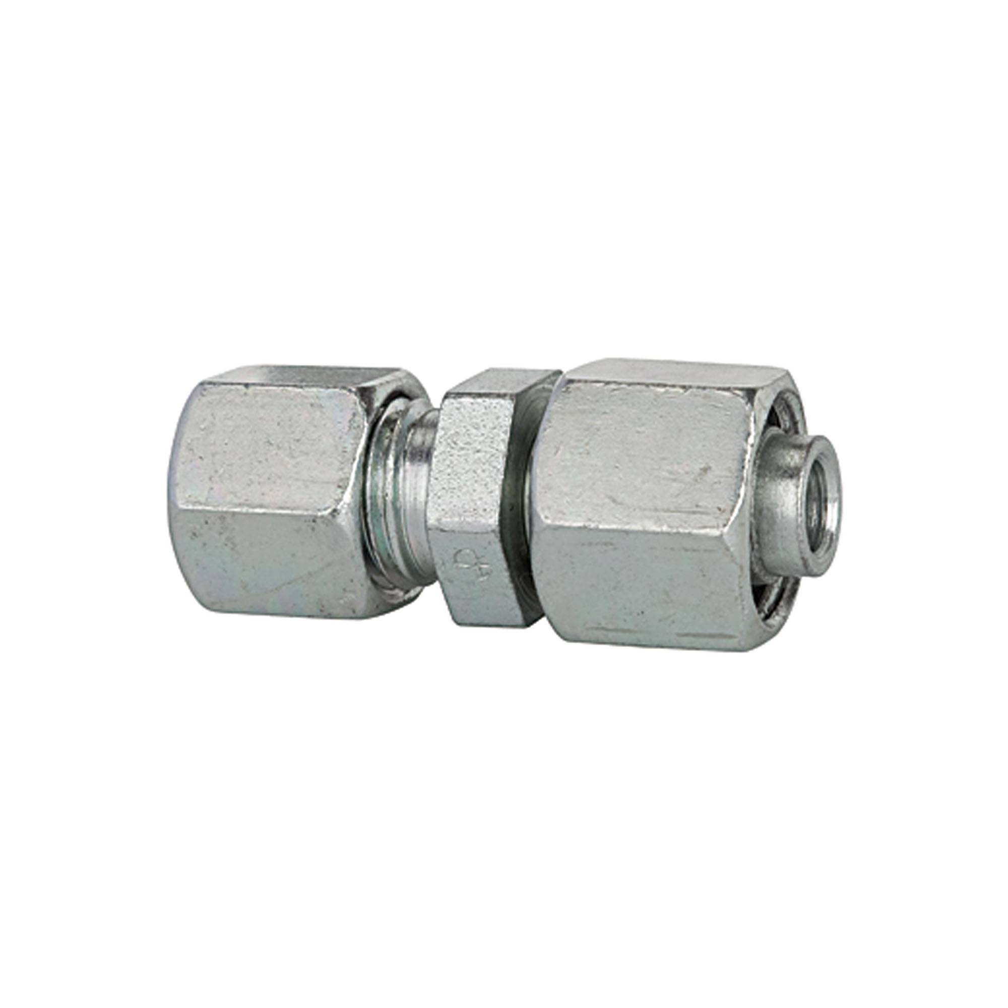 RIEGLER Reduzierung, Rohr-Außen-Ø Muffen 12/8 mm, PN max. 315 bar, SW1 17, SW2 17, SW3 SW 22, Stahl verzinkt. Reduzieru-0