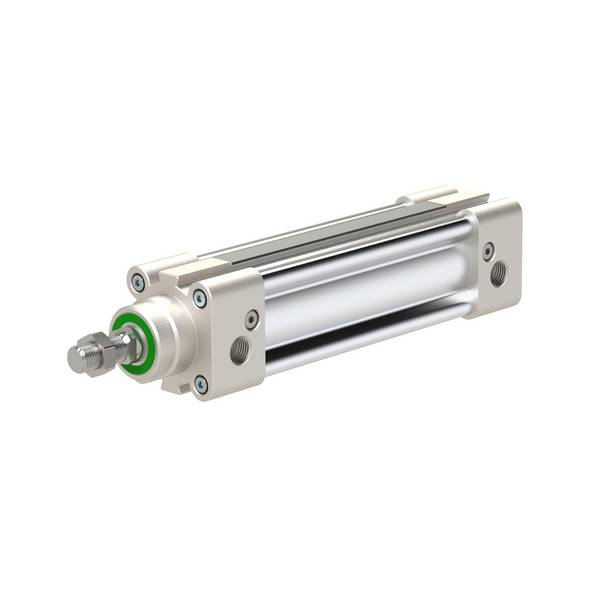 RIEGLER Normzylinder SAI, ISO 15552, doppeltwirk. Magnet, Kolben-Ø 40, Hub 200, Anschluss G 1/4, 1,5-10 bar, -20°C bis 7