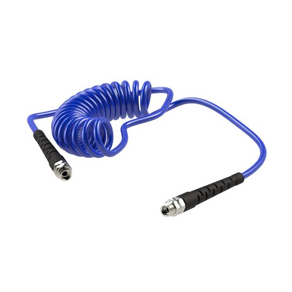 RIEGLER Spiralschlauch, Verschraubung und Knickschutzfeder, drehb., PU, G 1/4, Schlauch-Ø 10x6,5, PN bei 23 °C max. 11 b
