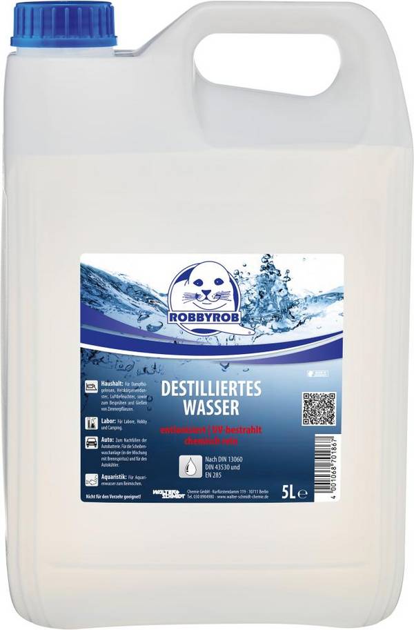Destilliertes Wasser 20L Kanister ROBBYROB Streckenartikel - Artikel: 4001068700204