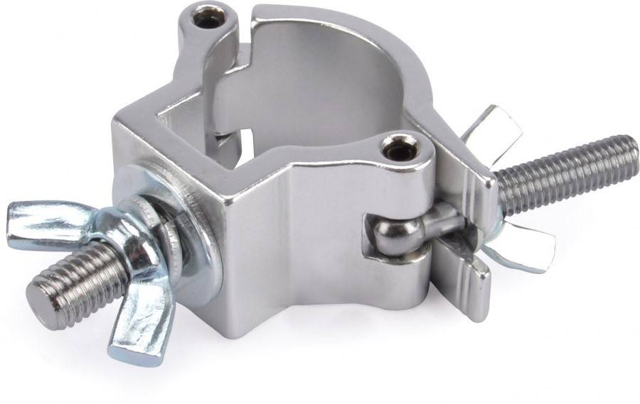 Riggatec Halbschelle - Halfcoupler klein silber bis 75 kg (32 - 35 mm)-0