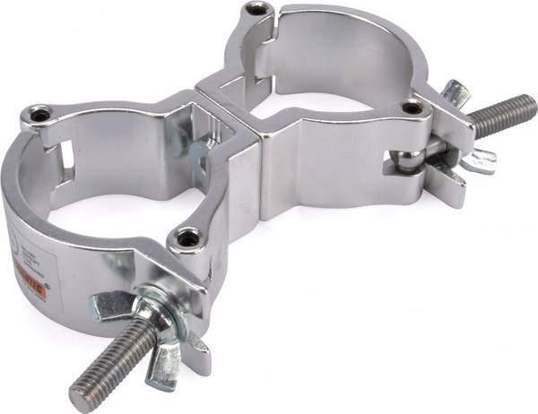 Riggatec Doppelschelle -Swivel Coupler leicht silber bis 100 kg (48-51mm)