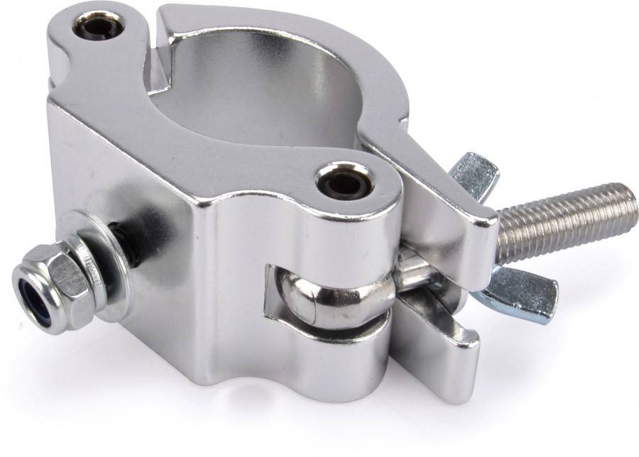 Riggatec Halbschelle - Halfcoupler breit silber bis 500 kg (48 - 51 mm)-0