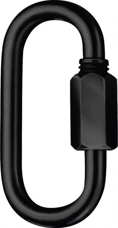Riggatec Schnellverbindungsglied DIN 56927 Typ B - 140 kg schwarz 5mm-0