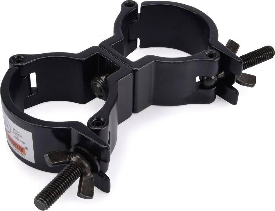 Riggatec Doppelschelle - Swivel Coupler leicht schwarz bis 100 kg (48-51mm)-0