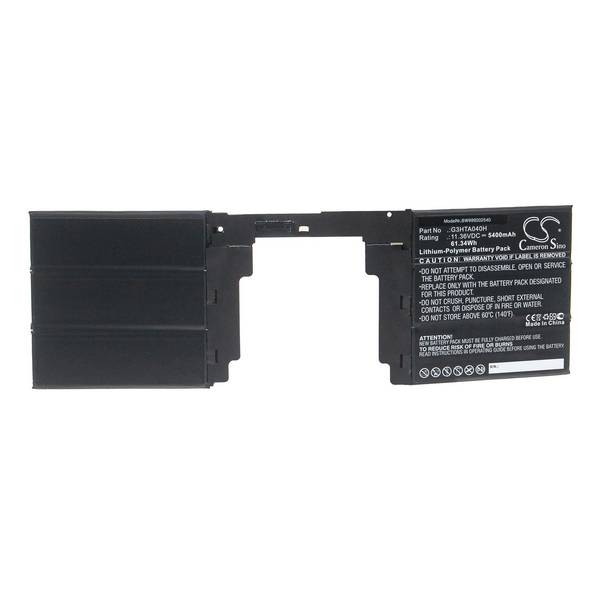 vhbw Akku Ersatz für Microsoft G3HTA040H | für kabellose Tastatur (5400mAh, 11.36V, Li-Polymer)