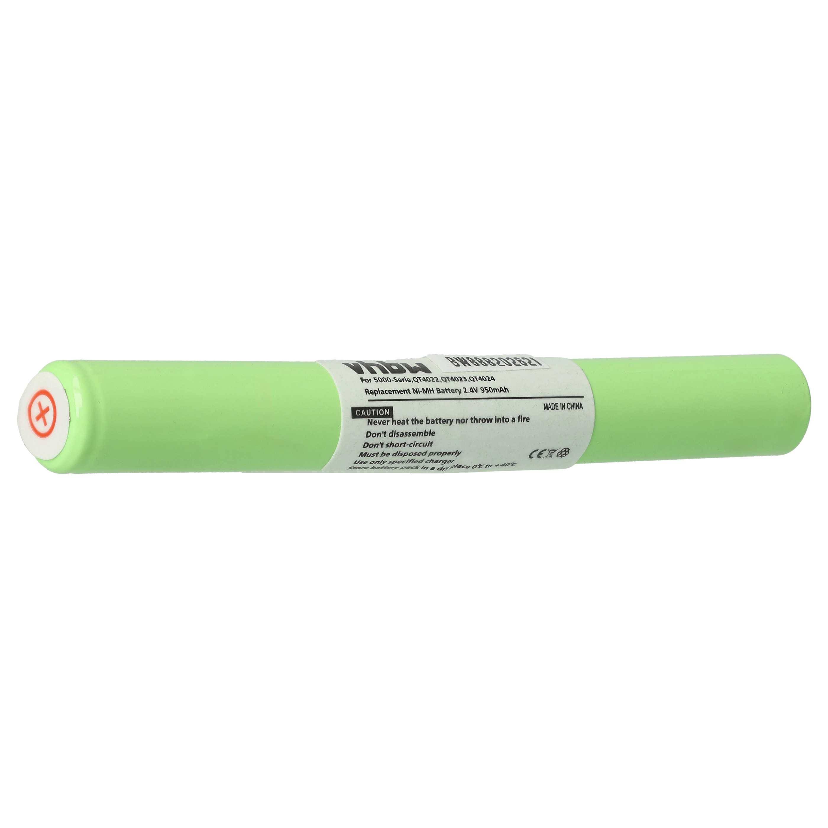 vhbw Akku kompatibel mit Philips QT4024 | QT4032, QT4022/32 Series 5000, QT4023, QT4020 Rasierer (950 mAh, 2,4 V, NiMH)-0