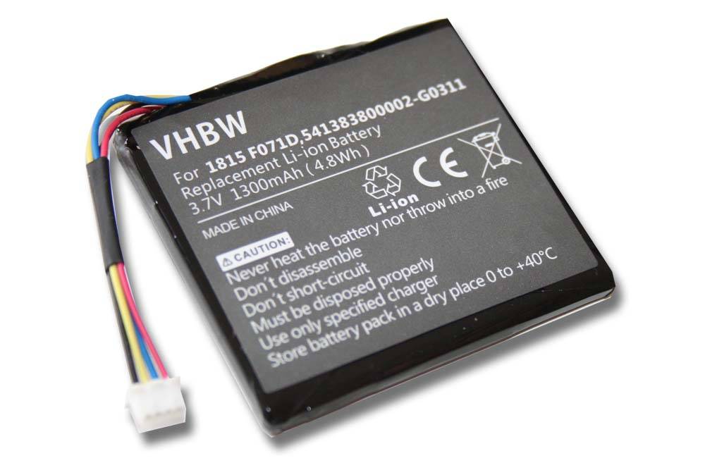 vhbw Akku Ersatz für Texas Instruments 541383800002-G0311 | 3.7L1230SP für Taschenrechner (1300 mAh, 3,7 V, Li-Ion)-0