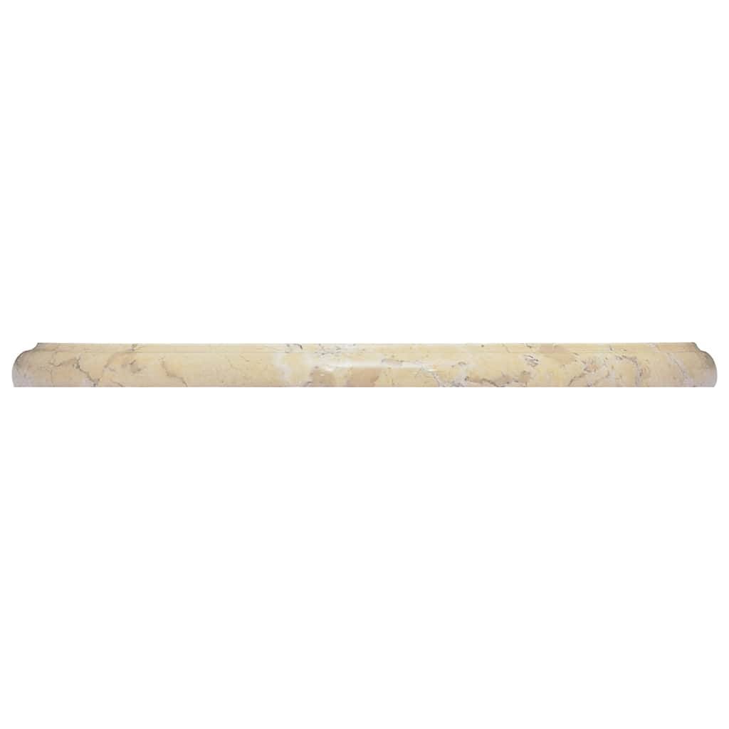 Tischplatte Creme Ø40x2,5 cm Marmor-4
