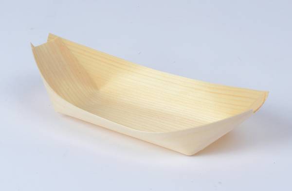 Fingerfoodartikel aus naturbelassenem Weichholz, Pagoden - Maße: 9,5 x 5 cm h 1,5 cm - 50 Stück