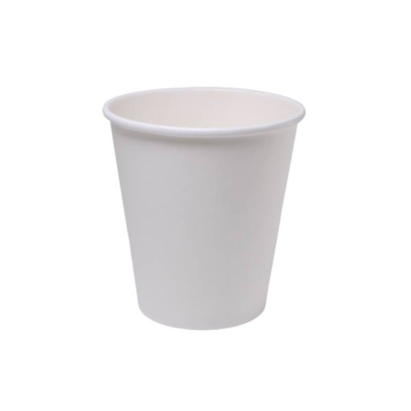Trinkbecher aus Pappe weiß Pappbecher kompostierbar - Kapazität: 177 ml (6 oz) -50 Stück