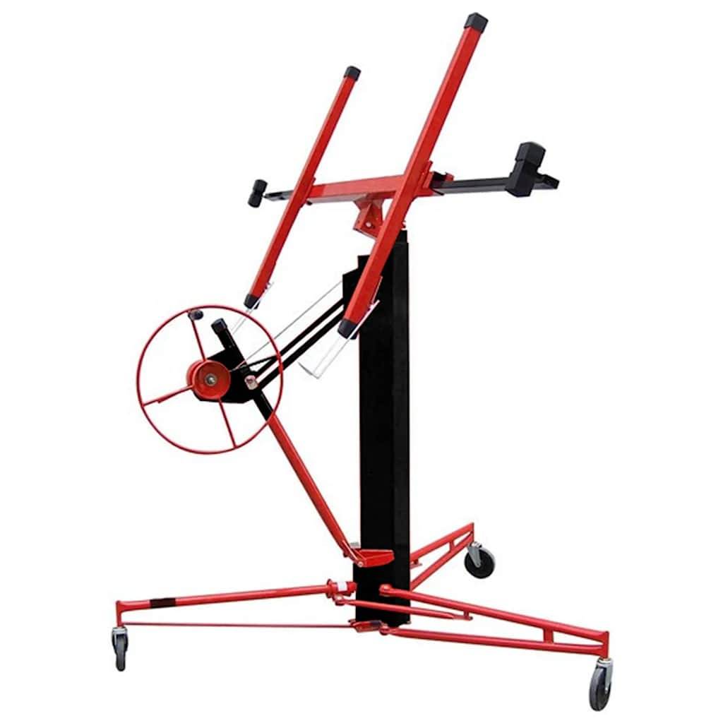 vidaXL Plattenheber Rot und Schwarz Stahl-0