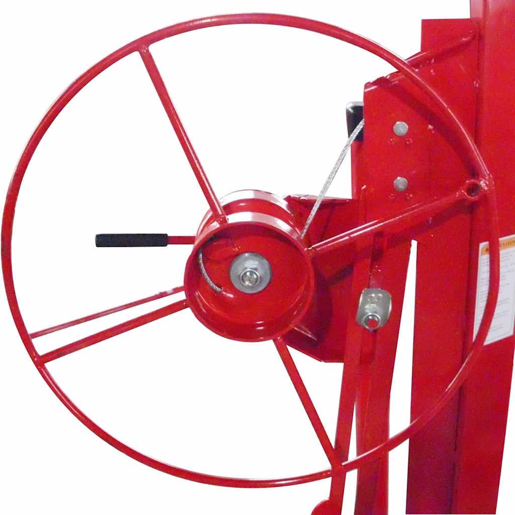 vidaXL Plattenheber Rot und Schwarz Stahl-1