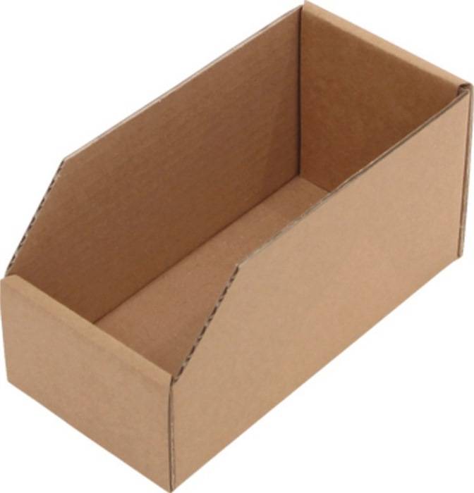 Regalkasten L200xB100xH100mm braun 1-wellige Pappe-0