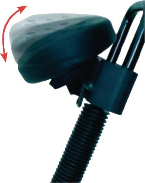 Stehhilfe Integralschaum Sitz-H.645-825mm STA schwarz Lotz-3