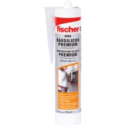 Fischer DBSA Bau-Silikon Herstellerfarbe Transparent 053090 310 ml