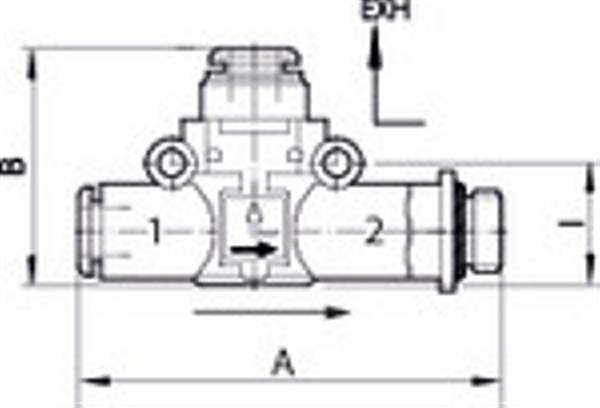 846106775,Schnellentlüftungsventil gef. Entl. G3/8 (Ausg.) - Schl.8 (Eing.)-1