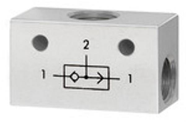 ODER-Ventil, 3 x G 1/4 Aluminium-0