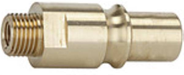 Nippel für Kupplungen NW 12, Messing blank, G 1/2 AG