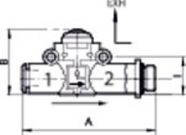 846106781,Schnellentlüftungsventil Schalld. G1/4 (Ausg.) - Schl.8 (Eing.)-1