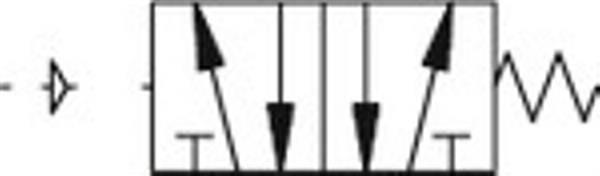 846106500,5/2-Wegeventil, pneumatisch, monostabil, Anschluss G 1/8, DN 5-1