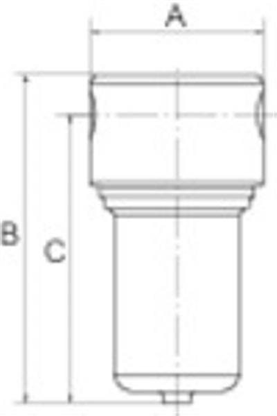 846133551,Edelstahl-Filter, 1.4401, 25 µm, BG 3, G 1/2-1