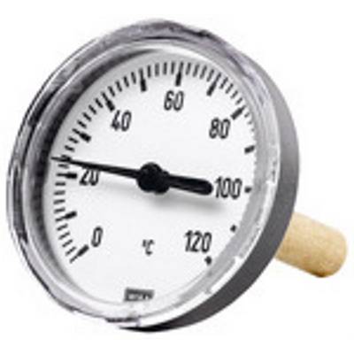 Bimetallthermom., G 1/2 hi., Tauchschaftlänge 60mm, Ø80, bis 60°C-0