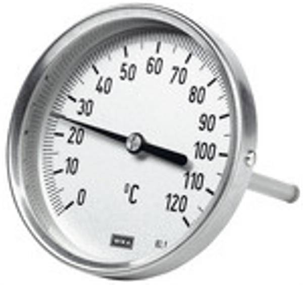 Bimetallthermom., hochw. Ausf., L1=100/L2=80, Ø 63, 0°C bis 250°C-0