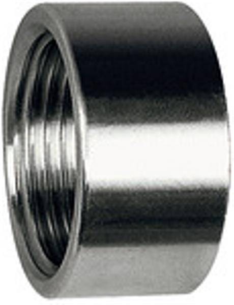 Muffe, rund, kurze Ausführung, G 3/8, Edelstahl 1.4408-0