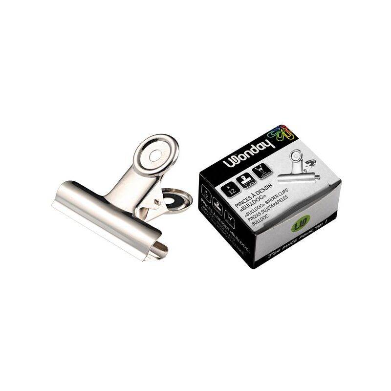 Wonday Briefklemmer aus Metall, Farbe: nickel, Breite: 30 mm-0