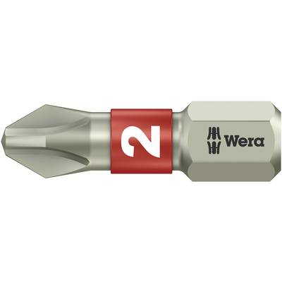 Wera 3851/1 TS PH 2 X 25 MM 05 071011 001 Kreuzschlitz-Bit PH 2 Edelstahl  D 6.3 1 St.